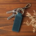 thumbnail image 4 of Leather Retro Cowhide Keychain Metal Lobster Clasp Pendant Fashion Personalized Anti-lost Car Keyring Keyholder wholesale, 4 of 4