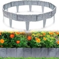 thumbnail image 2 of 1PCS Landscaping Edging Border Plastic Garden Border Edging Bulk for Decorative Stone Like Flower Bed Fence Set for Yard Landscaping Stakes for Plant, 2 of 9