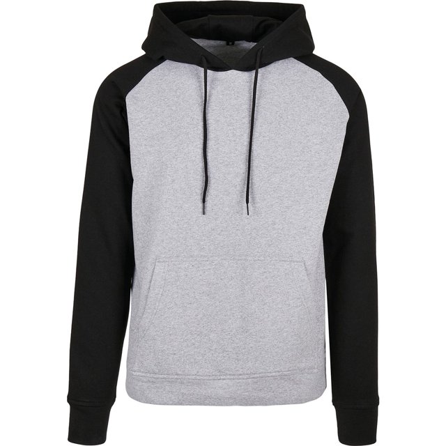 Build Your Brand Chandail à Capuchon Raglan Basique pour Hommes