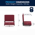 thumbnail image 3 of Grandstand Comfort Seats by Flash with Ultra-Padded Seat in Red, 3 of 9