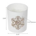 thumbnail image 4 of Bougie Parfumée En Pot Blanc Mat 7 Oz (Flocon De Neige) (Forêt Sacrée) - Lot De 2, 4 of 4