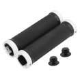 thumbnail image 2 of Bike Handlebar Grips, Handlebar Grips Shock Absorption Aluminum Alloy Locking Ring  for Long Term Riding White,Silver,Gold, 2 of 7
