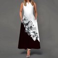 thumbnail image 1 of SMihono Robe d'Été Grande Taille pour Femmes 2023 Sans Manches à Col Ras du Cou avec Poche à Fleurs Vintage à Grande Ampleur, 1 of 5