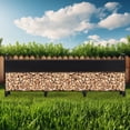 thumbnail image 2 of Edtara Outdoor and Indoor Firewood Holder, Covered Log Storage Rack for Patio or Fireplace Areas, 2 of 6