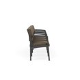 thumbnail image 4 of Lenox Steel Reception Waiting Room 4 Seats Chair / Charcoal Steel / Brown, 4 of 5