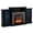 Black, variant on Giantex Fireplace TV Stand w/LED Lights & Smart APP Control for TVs up to 65", Entertainment Center w/18" Electric Fireplace, Black