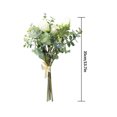 thumbnail image 4 of thinsony Artificial Flower Bouquet Wedding Party Simulation Floral Decor Home Decoration artificial Flower, White, 4 of 4