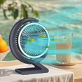 thumbnail image 1 of Boovnll Desk Fan, Adjustable High Speed USB Rechargeable Table Fan Lightweight Compact Quiet Small Fan for Home, Bedroom, Office, Travel, Camping, RVs, Summer Gift, Mini Fan - Fan, 1 of 5