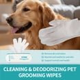 thumbnail image 4 of PETRIBE Dog Wipes Cleaning Deodorizing Glove Wipes for Dogs & Cats, 24 pcs, Coconut Scent, Hypoallergenic Hydrating & Nourish Fur Pet Grooming Glove Wipes, Daily Care & Traveling, 4 of 8