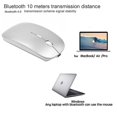 thumbnail image 2 of Bluetooth Mouse – Wireless Mouse for Mac Laptop(Rechargeable) SILVER, 2 of 8