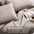 thumbnail image 4 of Bare Home Ensemble Literie Chinée 7 Pcs, Grand Lit, Taupe Chiné, 4 of 5
