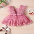 thumbnail image 3 of Robe en Dentelle Florale Sans Manches pour Bébé Fille Princesse Robe d'Été en Tulle, 3 of 7