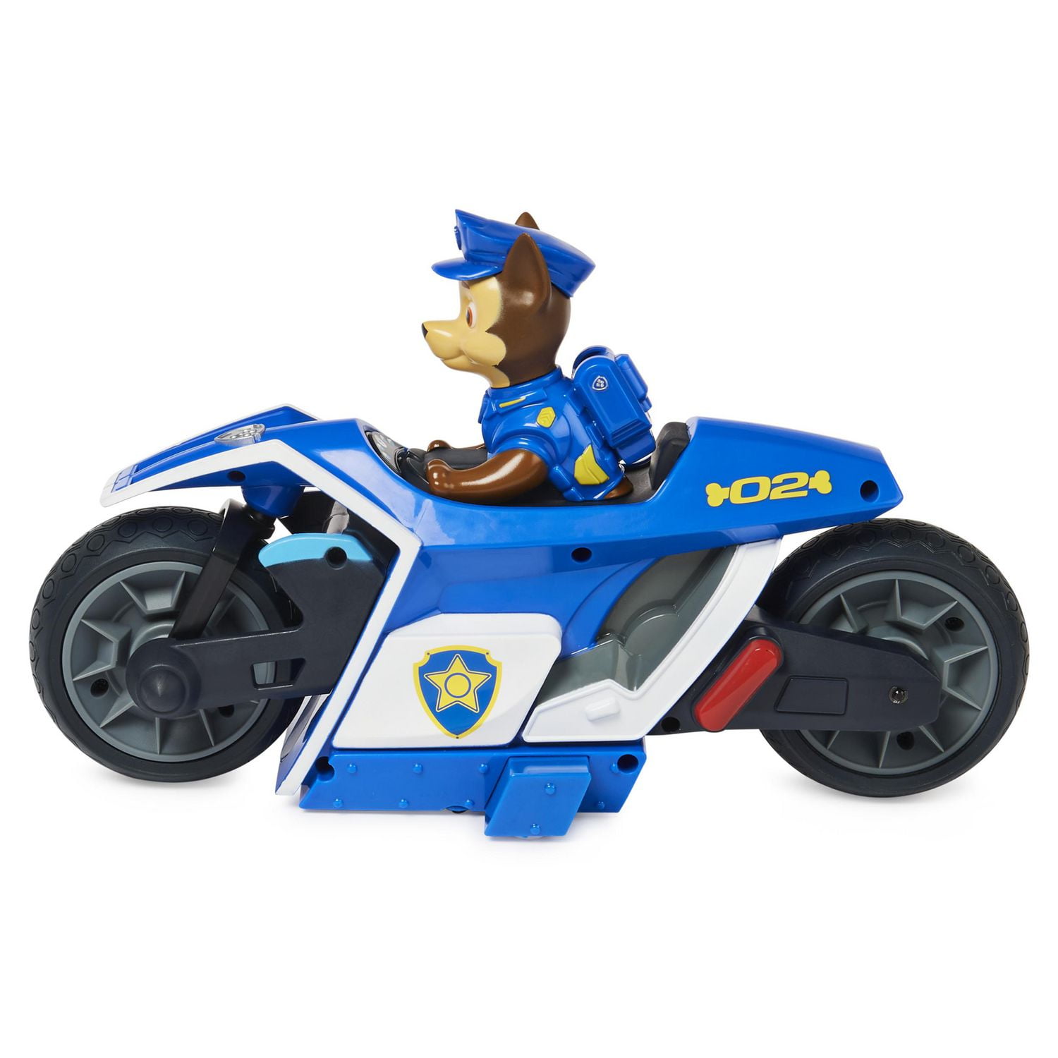 PAW Patrol, Chase RC Motorcycle, moto radiocommandée du film, véhicules radiocommandés pour les enfants à partir de 3 ans