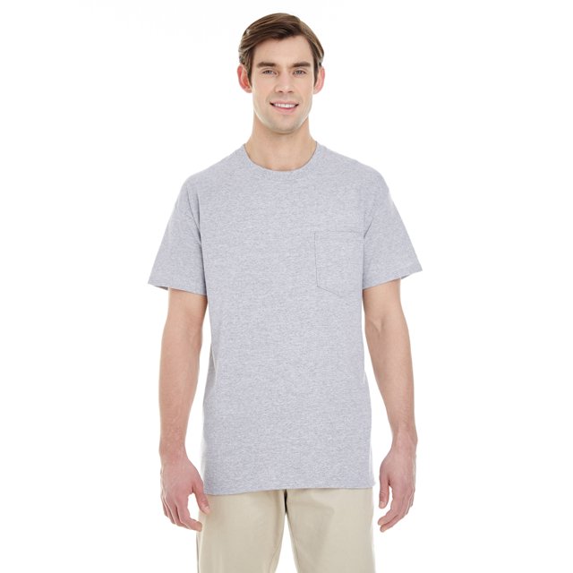 Adult Heavy Cotton 5.3 Oz. Pocket T-Shirt