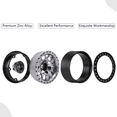 thumbnail image 4 of TFixol 2.2 Inch Black Aluminum Alloy Wheel Rims for Climbing Cars, 14-Spoke UFO Design, Set of 4, 4 of 6