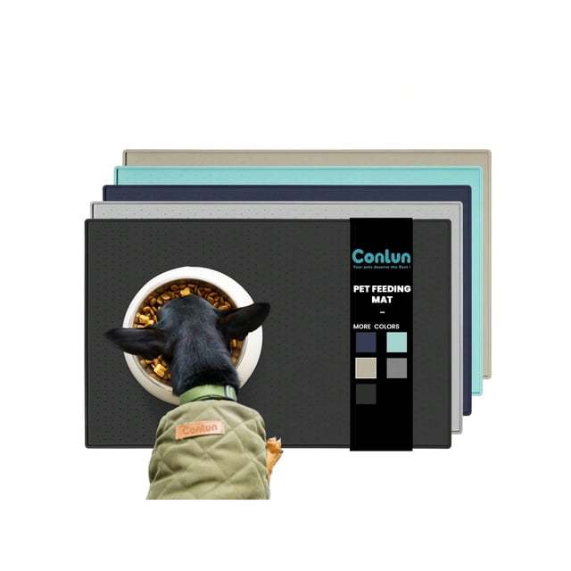 1 Pce Tapis de Bol en Silicone pour Nourriture pour Animaux de Compagnie pour Chat et Chien