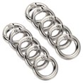 thumbnail image 1 of Unique Bargains Silver Tone Zinc Alloy Round Spring Gate O Ring Snap Clip Buckle (10 Pack), 1 of 5