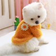thumbnail image 3 of 2025 Dog Sweaters For Small Large Dog Apparel Dogs Daisy Style Small Dog Clothes For Plush Round Neck Flowers Pet Clothes For Dogs Large Sweater, 3 of 7
