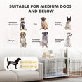 thumbnail image 4 of PawHut Meuble pour Cage de Chien, Table d'Appoint pour Chenil avec Coussin Lavable, Gris, 4 of 10