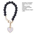 thumbnail image 3 of YAOMOBB Bag Charm Pendant Cup Pendant Heart shaped English Letter Keychain Buckle Design Name ID Charm Accessory, 3 of 6