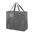 thumbnail image 3 of Large Mesh Beach Tote Bag with Secure Zipper Pocket for Family Pool Swimming and Cruise, 3 of 4