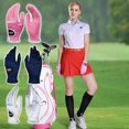 thumbnail image 2 of Golf Gloves Ladies Gloves Breathable Elastic Microfiber Non-slip Riding, 2 of 8