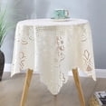 thumbnail image 2 of Weighted Blanket Table Cloths with Fringe Decorative Cover Sofa Cover for Tables 35.4x35.4 Inch Washable Table Cover Sqaure Table Cloth for Wedding Party Machine Washable Throw Blankets for Bed, 2 of 6