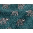 thumbnail image 4 of oneOone Viscose Jersey Fabric Elephant Block Decor Fabric Printed BTY 60 Inch Wide, 4 of 5