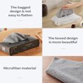thumbnail image 4 of Grey Microfibre Absorbent Wipes for Home Use - 20 Pieces (20x20cm) Boxed Packaging, Quick-Drying, Lint-Free & Watermark-Proof, Soft Material Prevents Surface Scratches, Ideal for Tabletop Cleaning, 4 of 6