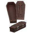 thumbnail image 1 of Vampire Dracula Coffin Jewelry Box Rest In Peace Casket Trinket Box Figurine 8"L, 1 of 1