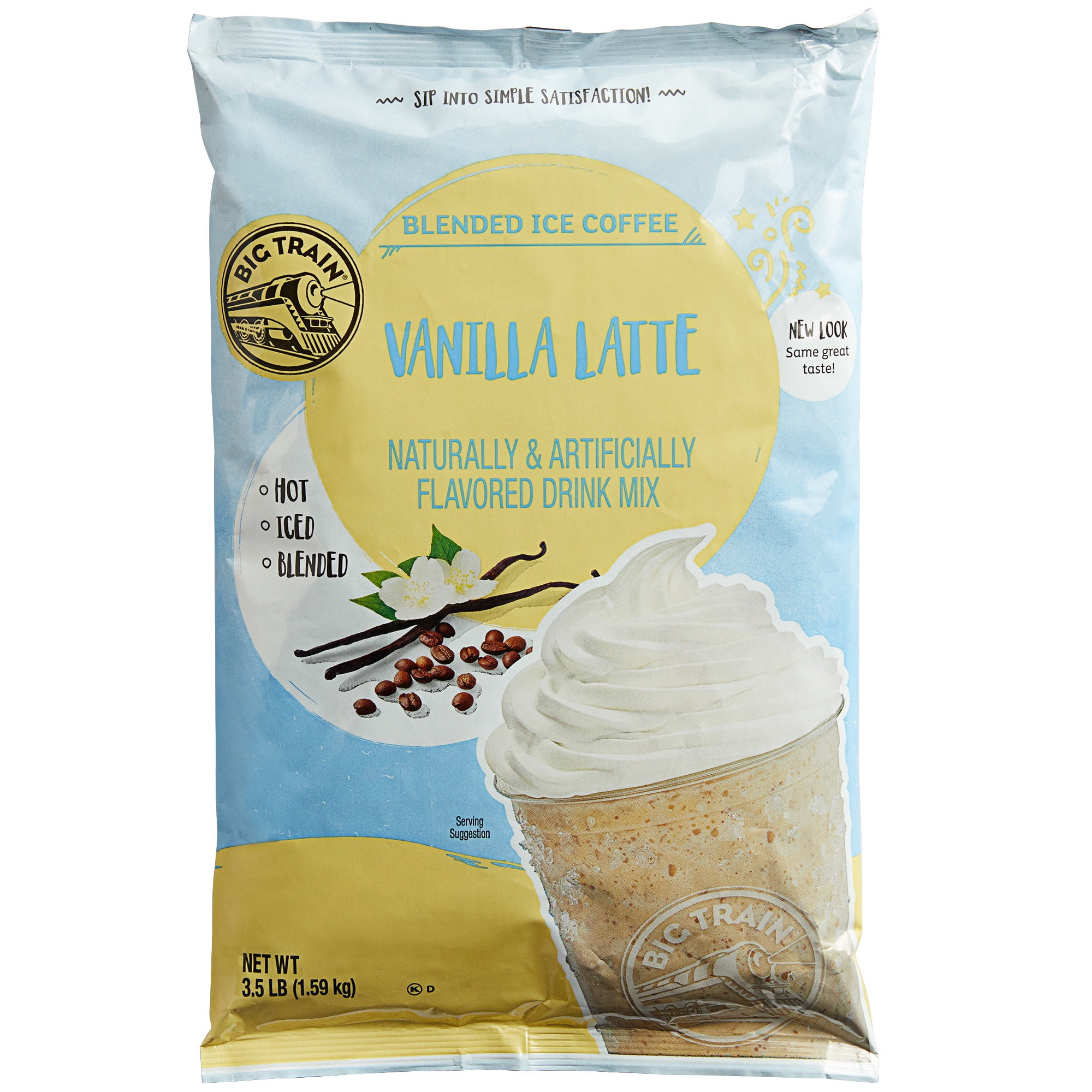 Big Train 3.5 lb. Vanilla Latte Blended Ice Coffee Mix