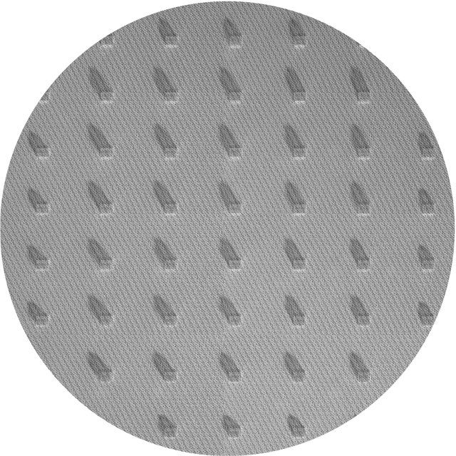 Ahgly Company Tapis Rond Lavable en Machine Intérieur Transitionnel Gris Nuage Gris, 6 Pieds Rond