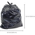thumbnail image 2 of Spartano Black Garbage Bags 500 Counts, Multipurpose Trash Bags for Home & Office, Size (20 x 22 Inch), 2 of 7