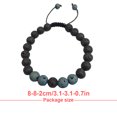 thumbnail image 2 of Bracelets Assortis à la Mode Bracelet Diffuseur de Roches Noires Mates Perles de Prière Accessoires pour Femmes Cadeaux pour Hommes Orchidée, 2 of 6