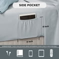 thumbnail image 4 of Regency Heights King Size Comforter Sets, Blue Bed in a Bag King, Botanical Bedding Comforter Set with Bed Sheets and Side Pockets, 9 Pieces, 4 of 6