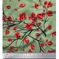 thumbnail image 1 of Soimoi Poly Georgette Fabric Branch & Leaves Artistic Print Sewing Fabric Yard 52 Inch Wide, 1 of 3