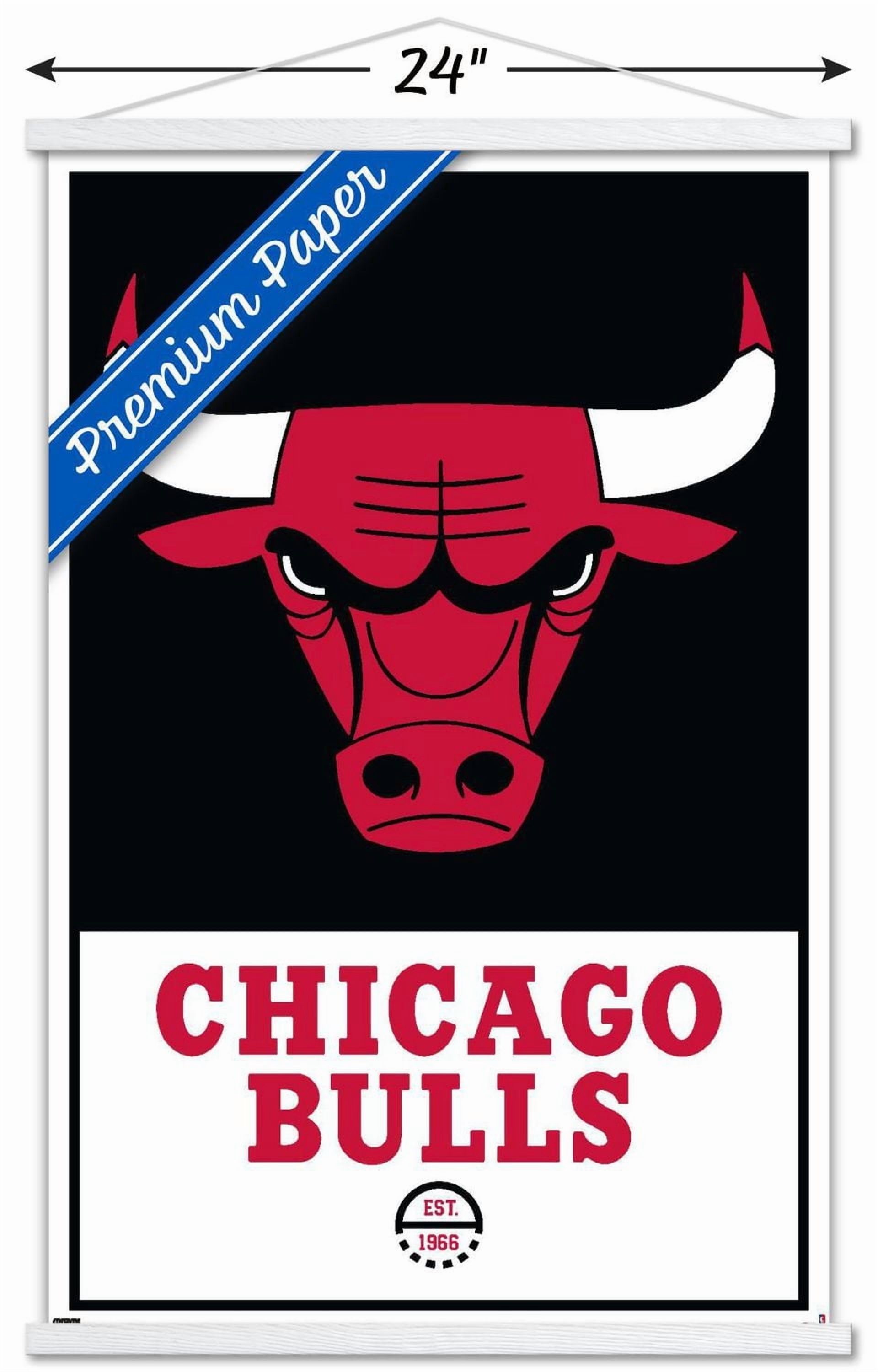 NBA Chicago Bulls - Logo 21 Wall Poster, 22.375" x 34" Framed
