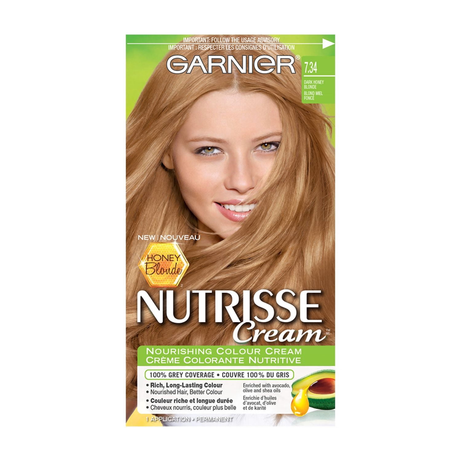 Garnier Nutrisse Ultra Crème, Coloration Permanente, Longue-Durée, 1 unité