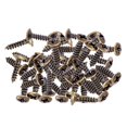 thumbnail image 4 of Milaget 50x Vis de Montage Pickguard pour Pièces de Rechange ST SQ Bronze 3x12mm, 4 of 9