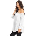 thumbnail image 4 of Women Renaissance Off Shoulder Top Costumes Blouse Boho Peasant Shirt, 4 of 5