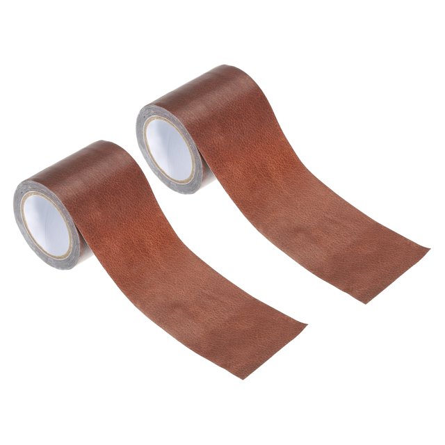 Unique Bargains Leather Repair Tape 2.2'X30', Self Adhesive Realistic Leather Textured Patch, Red