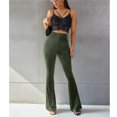 thumbnail image 3 of Wangsaura Women's Bootcut Yoga Pants Tummy Control Bootleg Velvet Sweatpants, 3 of 6