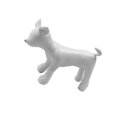 thumbnail image 2 of kurtrusly 1PC Mannequin PU Leather Standing Position for Display Toys White S Dog 1Set, 2 of 6