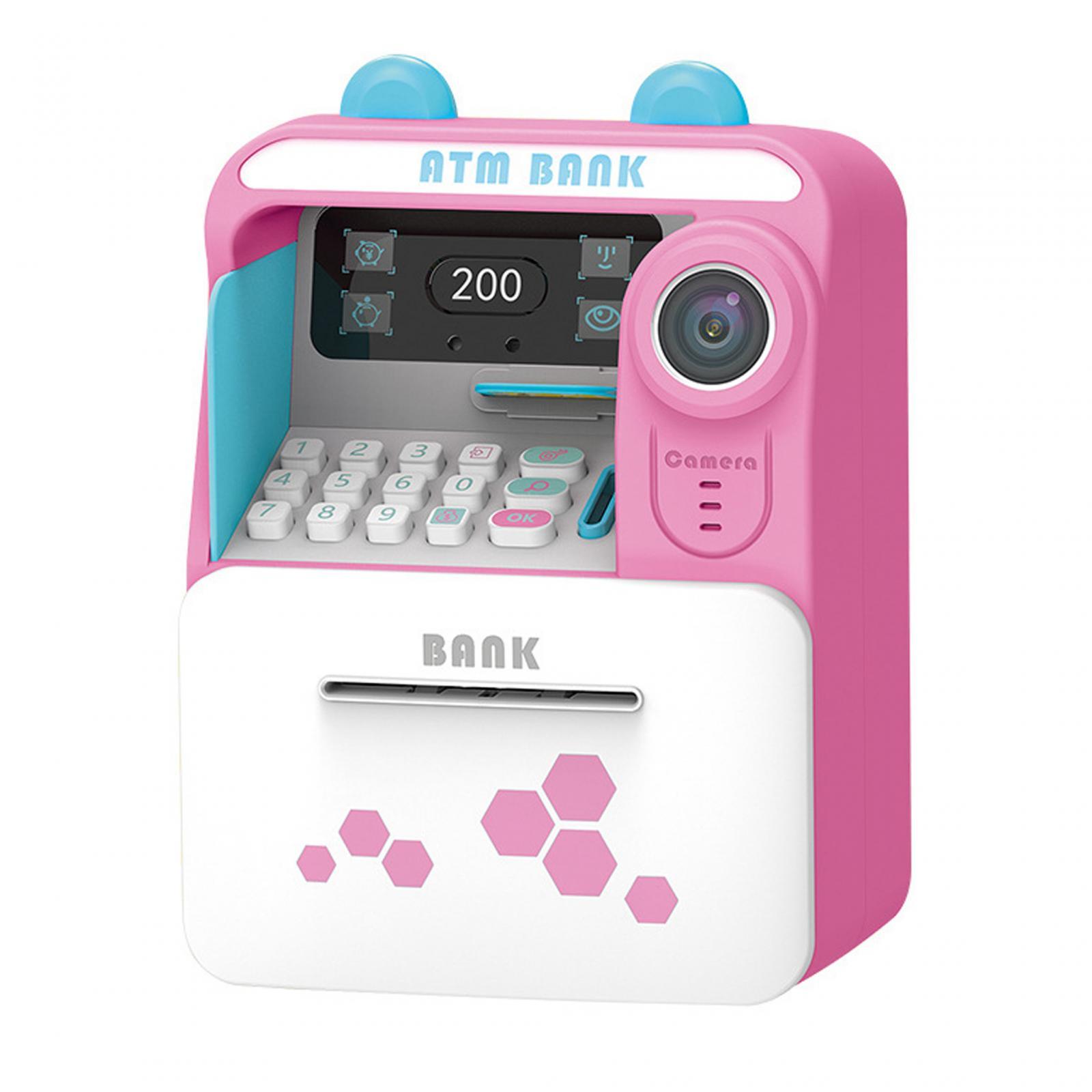 TISHITA Tirelire Automatique pour Enfants Garçons Filles 3-8 Ans Rose