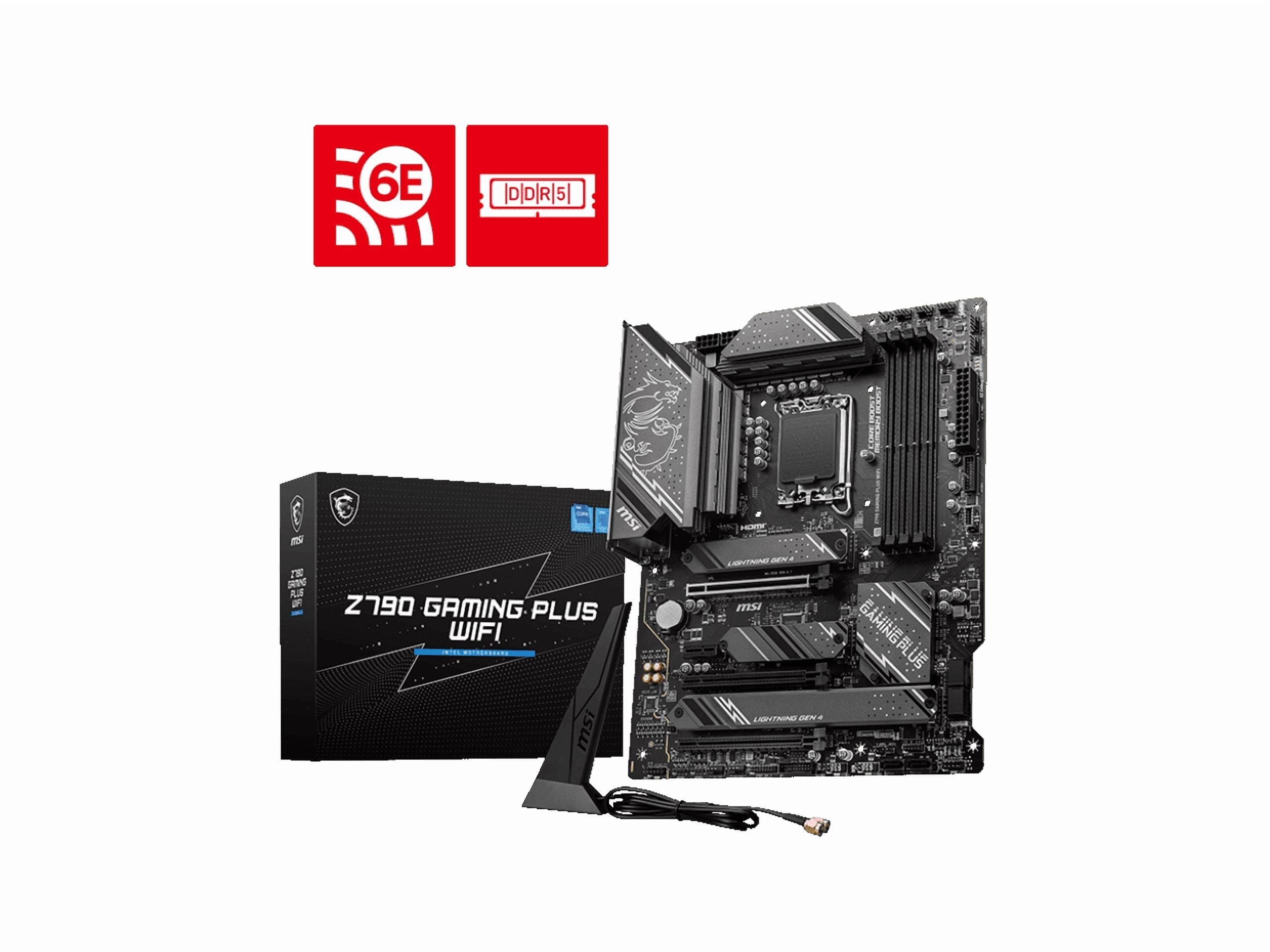 MSI Z790 GAMING PLUS WIFI LGA-1700 DDR5 ATX Gaming Desktop