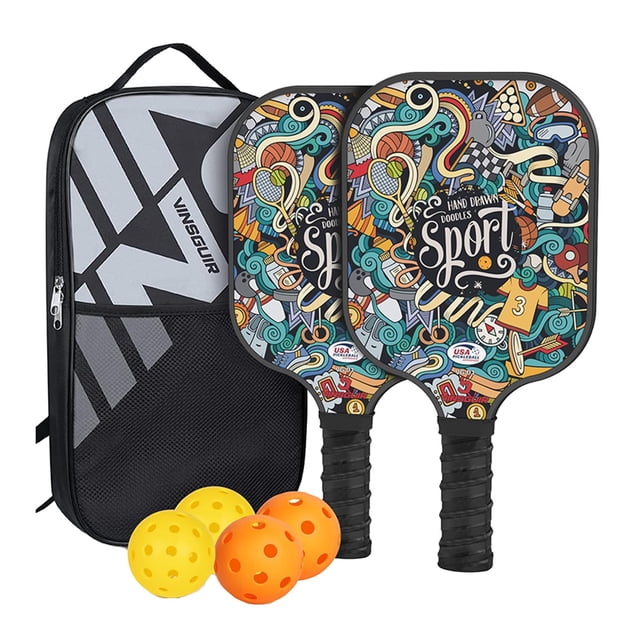 Fiberglass Set for Beginners with Ergonomic Handles and Outdoor Sports