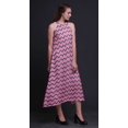 thumbnail image 4 of Bimba Robe de Plage Géométrique pour Femmes Dos Nu à Col Licou Été Soirée Fête-Xxx-Grand, 4 of 6