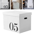 thumbnail image 3 of Cardboard Storage Box, Easy Carry Handles, Dustproof and Dampproof, Corrugated Paper Moving Box, for Dormitory Toy, 3 of 8
