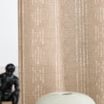 thumbnail image 2 of Curtainking Rideaux Boho Rideaux en Lin pour Salon Rideaux de Fenêtre 52x63 Pouces Rideaux à Oeillets à Rayures Géométriques 2 Panneaux Taupe, 2 of 6