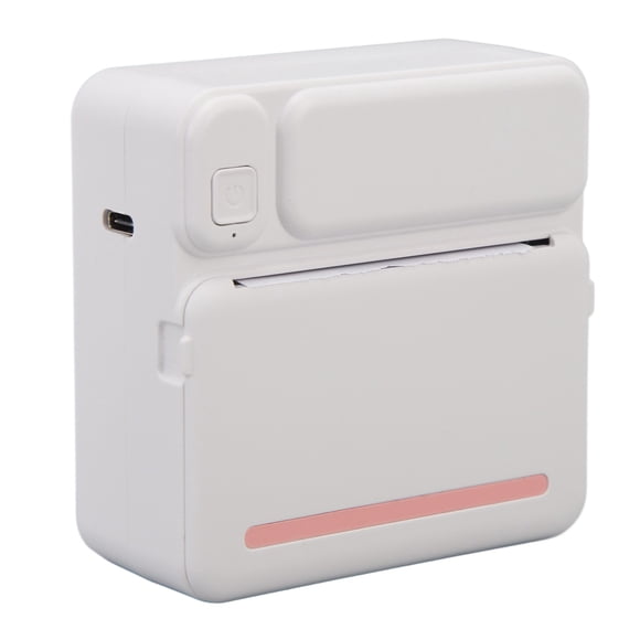 Mini Thermal Printer, Inkless APP Cute Design Portable Phone Printer Bluetooth for DIY Green,Pink